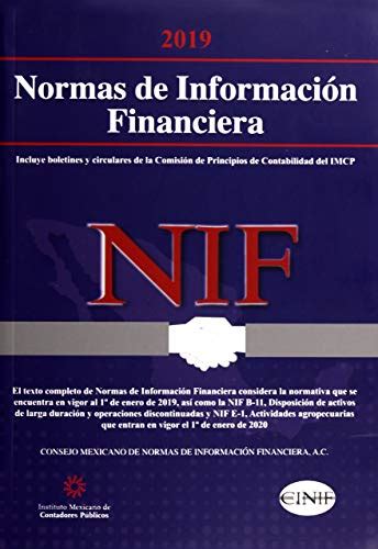 Normas De Información Financiera Versión Profesional Imcp Instituto