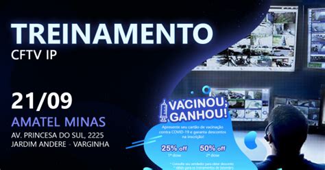 Treinamento técnico de CFTV IP em Varginha 2023 Sympla