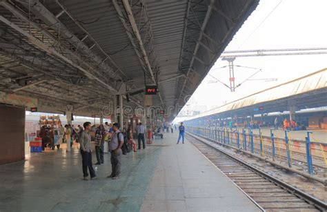 Agra Train Railway Station India Editorial Photography - Image of urban ...