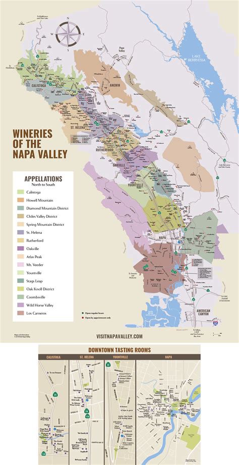 Napa Valley Winery Map – Wine Bottle