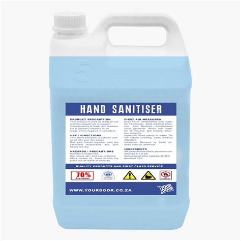 HAND SANITIZER 5L LIQUID 70 ALC AB Projects LTD