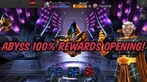 Abyss 100 Rewards Opening Prestige Gains Incoming Marvel Contest