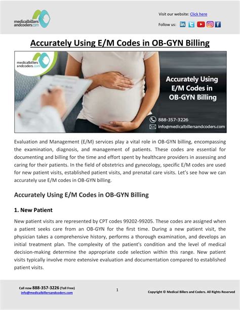 Ppt Accurately Using E M Codes In Ob Gyn Billing Powerpoint Presentation Id 12223607