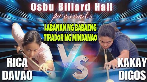 LABANAN NG BABAENG TIRADOR Rica Rendal Vs Kakay Digos Rotation