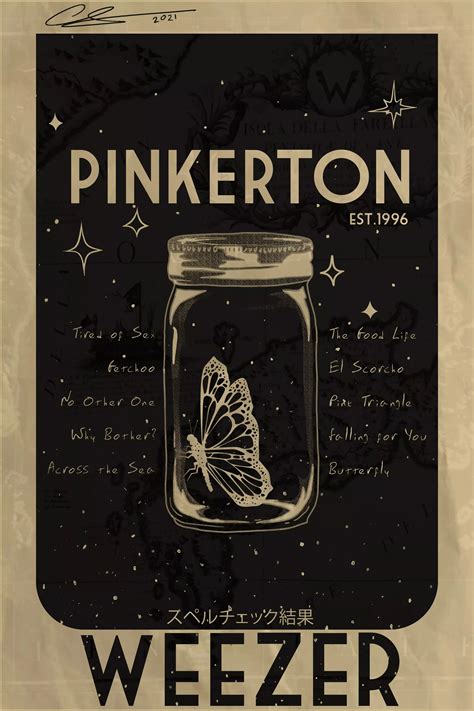 Weezer Pinkerton Band Poster