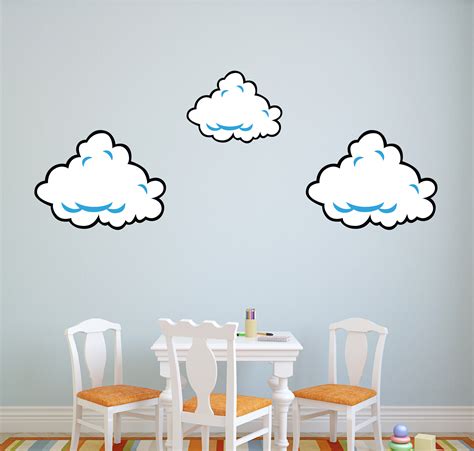 Super Mario Cloud Wall Decal Clouds Wall Decl Bedroom Kids | Etsy