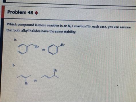 Solved Rank The Following Alkyl Bromides From Most Reactive Chegg