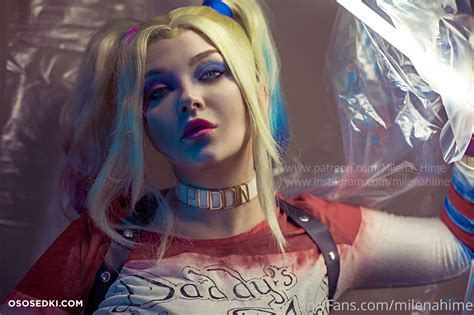 Model Milena Dereka Milenahime In Cosplay Harley Quinn From Dc Comics 18 Leaked Photos From