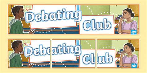 Debating Club Display Banner Lehrer Gemacht Twinkl