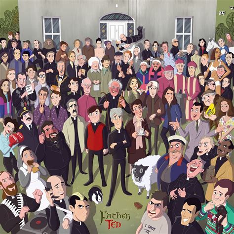 Father Ted Cast Illustration - Etsy