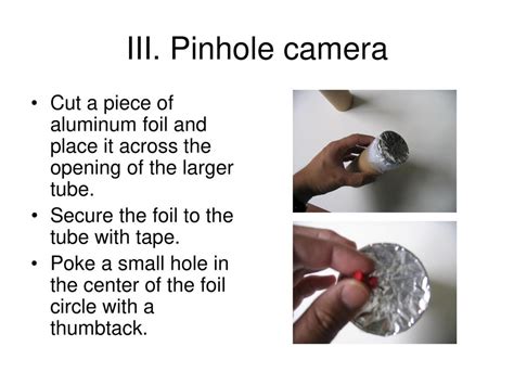 Pinhole Camera Vanderbilt Student Volunteers For Science Summer Ppt