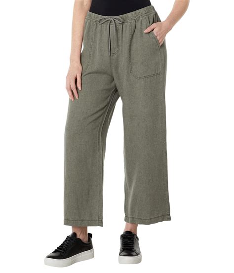 Splendid Angie Crop Wide Leg Pants In Green Lyst