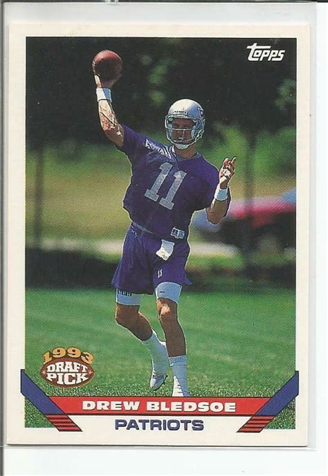 Topps No Drew Bledsoe Draft Pick Rookie Card