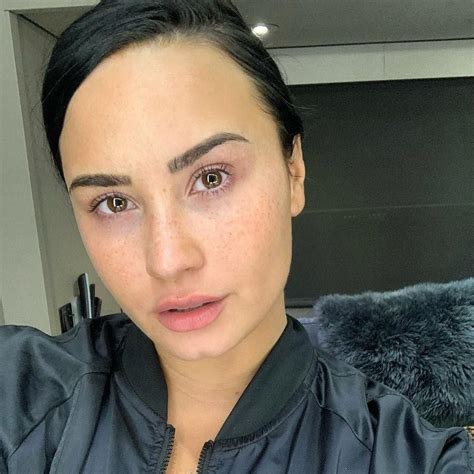 Demi Lovato Posts Rare Makeup Free Selfie