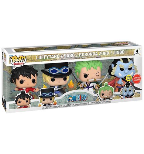 Funko Pop Animation One Piece Gitd Gamestop Exclusive Figure 4 Pack Cn