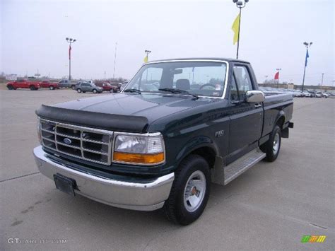 1992 Dark Shadow Blue Metallic Ford F150 Xlt Regular Cab 28403290 Photo 7 Car