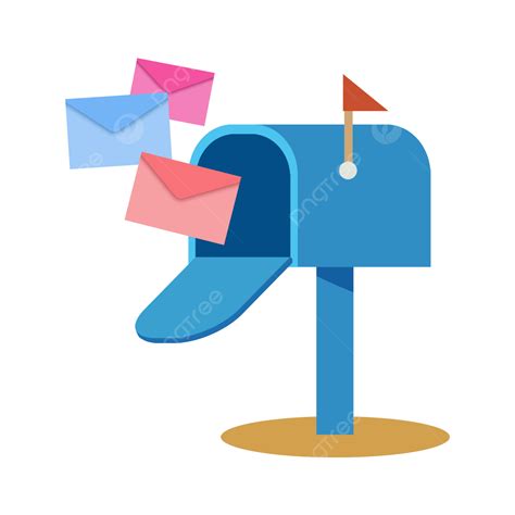 Blue Mailbox Clipart