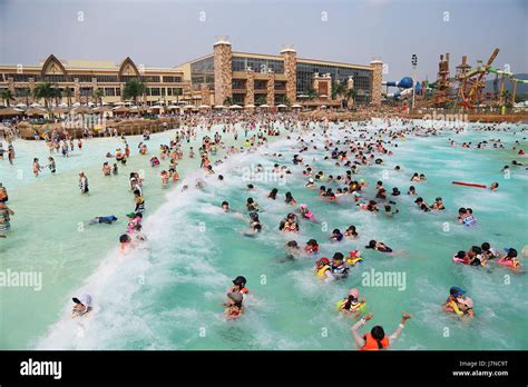 Lotte water park Shown is the Lotte Water Park in Gimhae, South ...