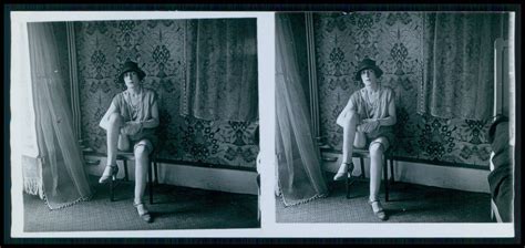 F Monsieur X Small Stereoview Photo Stereo Card French Nude Original