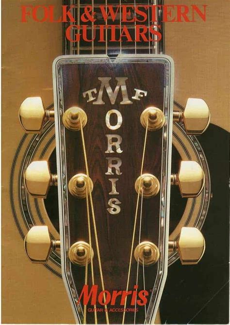 Morris 1981 Acoustic Guitars Catalogue Vintage Japan Guitars