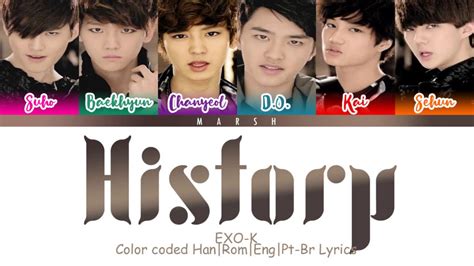 Exo K 엑소케이 History Color Coded Lyricshanromengpt Br Youtube