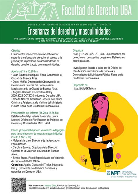 Enseñanza del derecho y masculinidades Presentación de informe