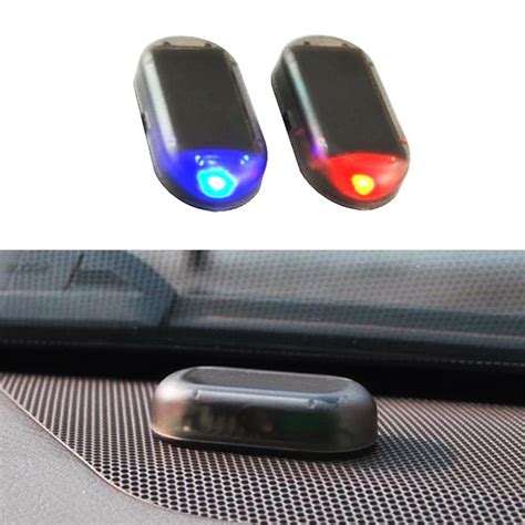 Faux Flash De S Curit Pour Voiture Lampe D Avertissement Nergie Solaire