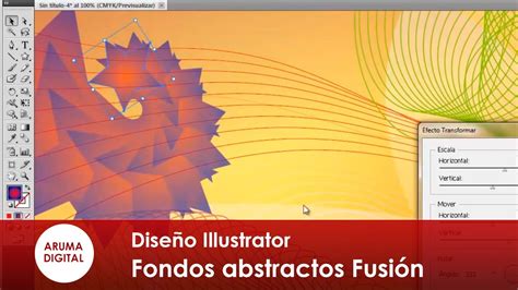 Illustrator Fondos Abstractos Con Fusion Y Transformar Youtube