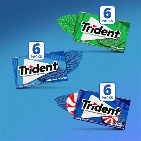 Buy Trident Sugar Free Gum Variety Pack Spearmint Perfect Peppermint