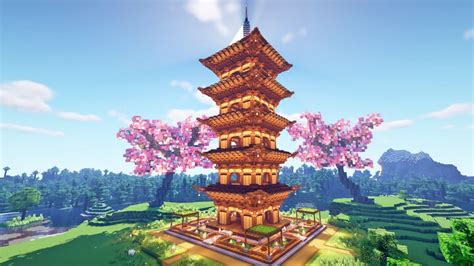 Minecraft How To Build A Ultimate Japanese Pagoda 120212011201