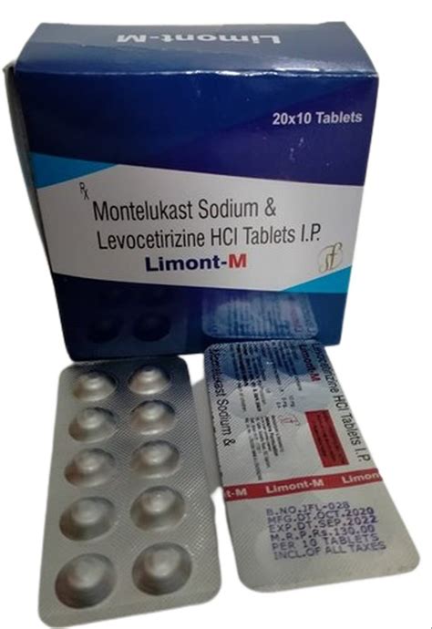 Montelukast Sodium And Levocetirizine Hcl Tablets I P Prescription At