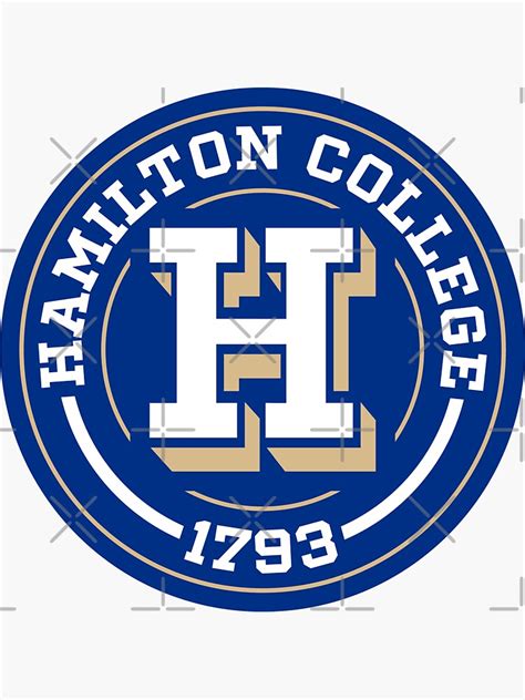 Hamilton College Circle Sticker For Sale By Joshua Wuflestad Redbubble