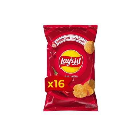 Lays Potato Chips Hot Chili 110g Chips