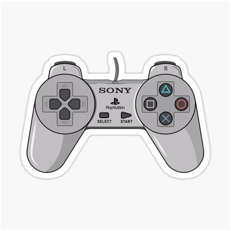 Playstation 1 Controller Sticker Vector Sticker For Sale By Lignas