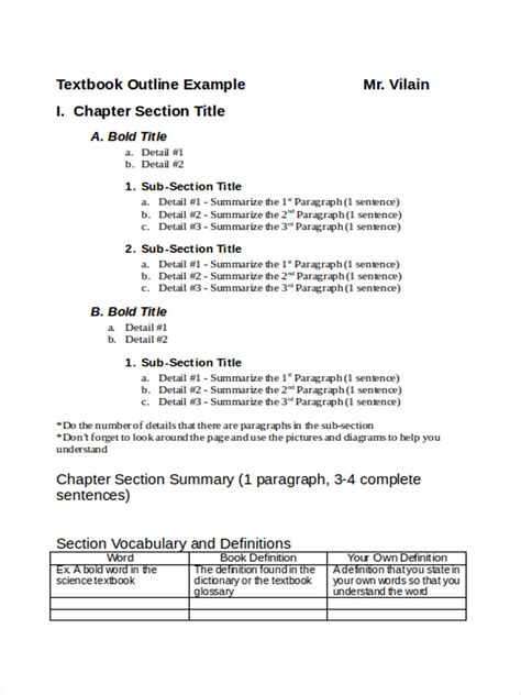 Outline Examples Samples In Word Pages Examples Intended For Speech