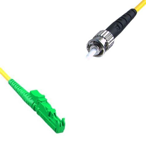 E2000 APC To ST UPC Patch Cord OS2 9 125 Singlemode Simplex