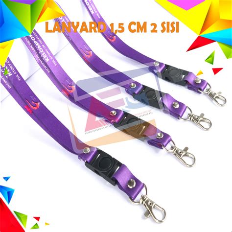 Jual Lanyard Idcard Custom 1 5 Cm 2sisi Cetak Tali Lanyard Id Card