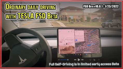 Fsd Beta Beta V Tesla Ordinary Daily Driving With Tesla Fsd