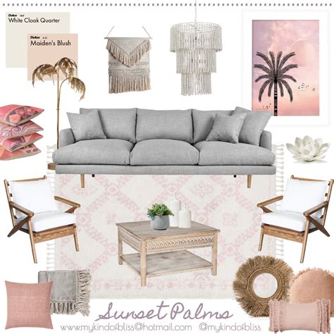 Desert Rose Interior Design Mood Board By My Kind Of Bliss Style