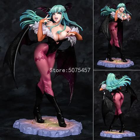 Darkstalkers Morrigan Bishoujo Statue Vampire Hunter Action Figure 23cm Sexy Aliexpress