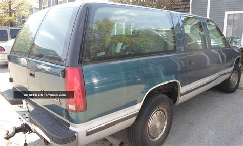 1993 93 Chevrolet K1500 Suburban 1500 4x4 4wd Tow Teal Green Truck