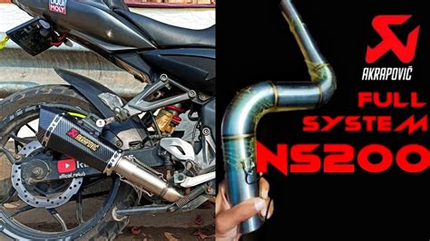 Pulsar Ns200 With Akrapovic Exhaust Best Exhaust For Ns200 Full