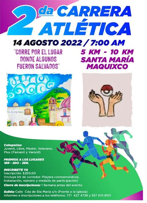 A Carrera Atletica K Y K Santa Maria Maquixco Hidalgo Entre