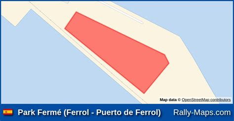 Park Fermé Ferrol Puerto de Ferrol stage map Rallye de Ferrol