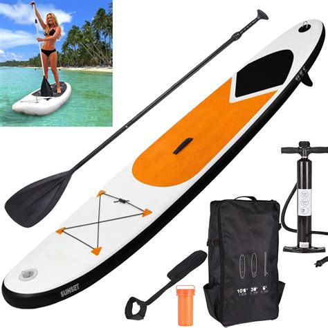 GEEZY Inflatable 320 Cm SUP Stand Up Paddle Board With Adjustable