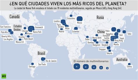 Mapa ¿en Qué Ciudades Viven Los Más Ricos Del Planeta Rt