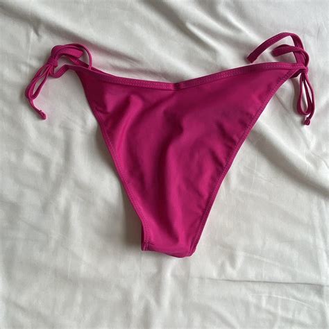 Neon Pink Bikini Bottoms Size Uk 8 Depop