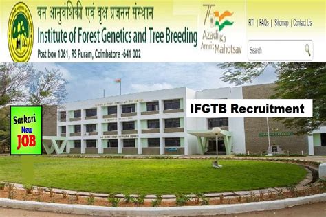 IFGTB Recruitment 2022 Apply For Latest Job Vacancies Age Limit