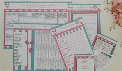 Kit de Brincadeiras Chá de Lingerie Candy Colors Elo