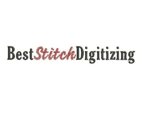 Digitizing Embroidery Logo Design Etsy